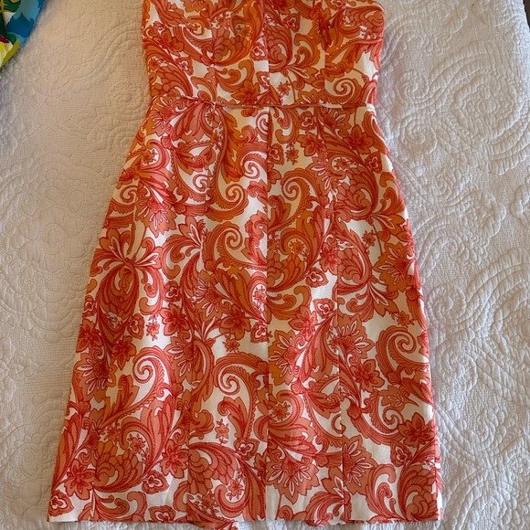 New without tags , Jcrew strapless sundress. Size 4. Terracotta/Paisley. - Picture 3 of 3